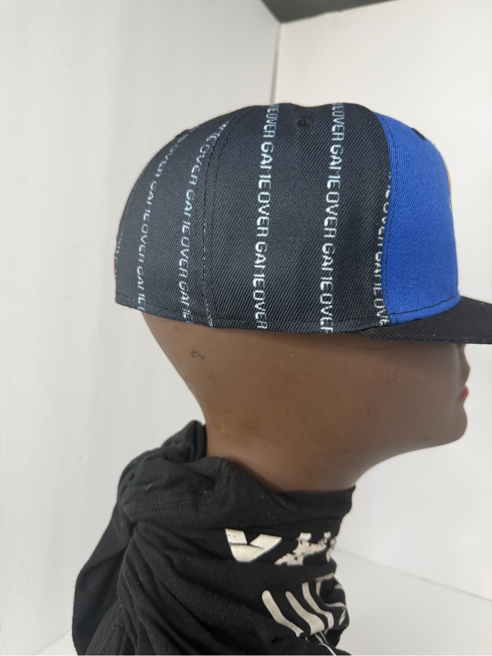 Headgear Super Pac-Man Fitted Hat Blue Black Size 7 1/4 NWT Video Game Cap - Picture 6 of 7